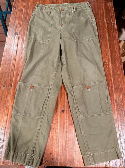 Freewheelers Military Green Cargo Pants