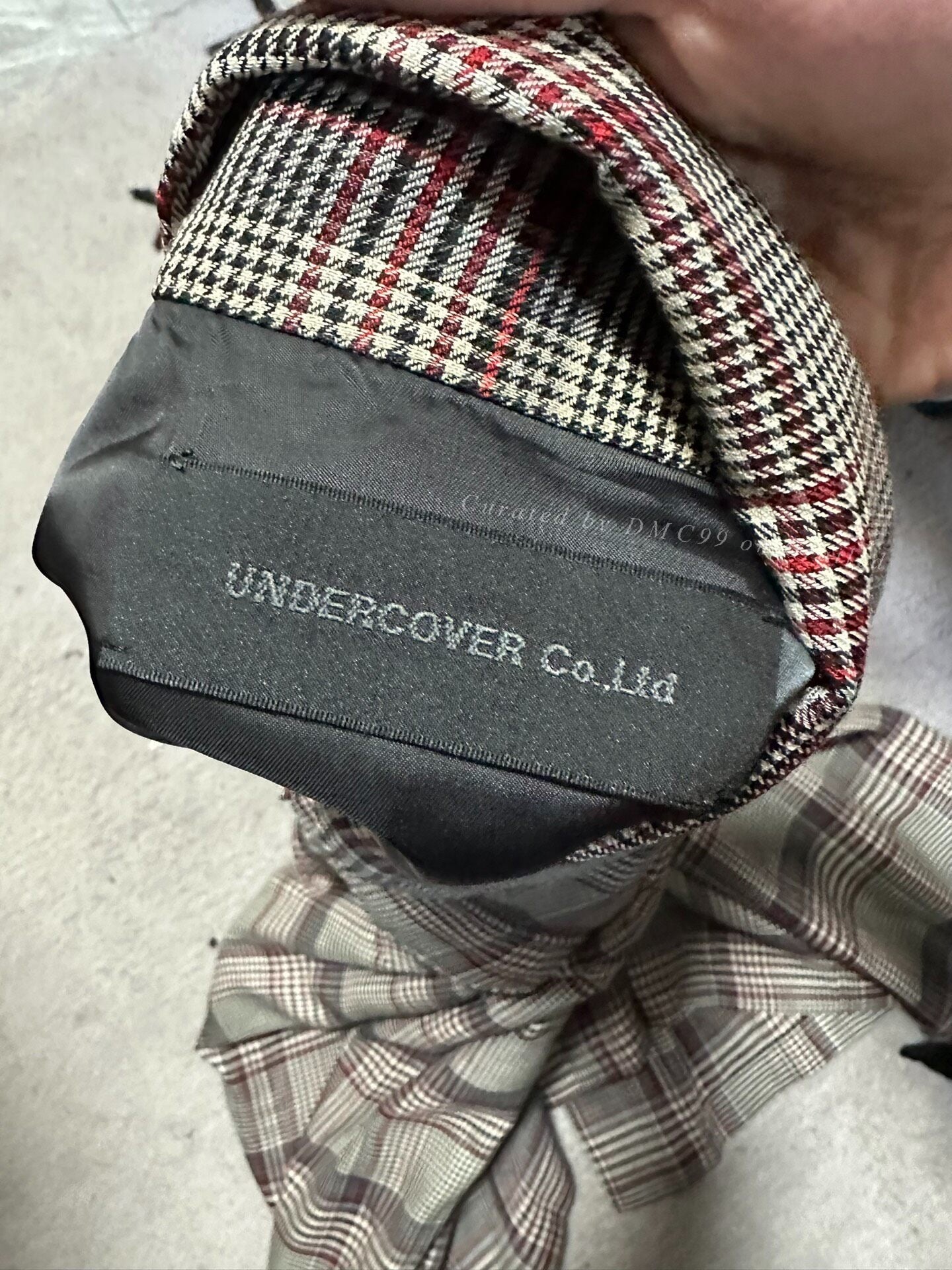 UNDERCOVER SS20 Plaid Shirt Jacket Grey
