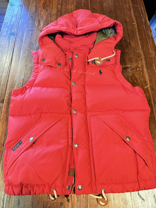 Polo Ralph Lauren Red Down Vest