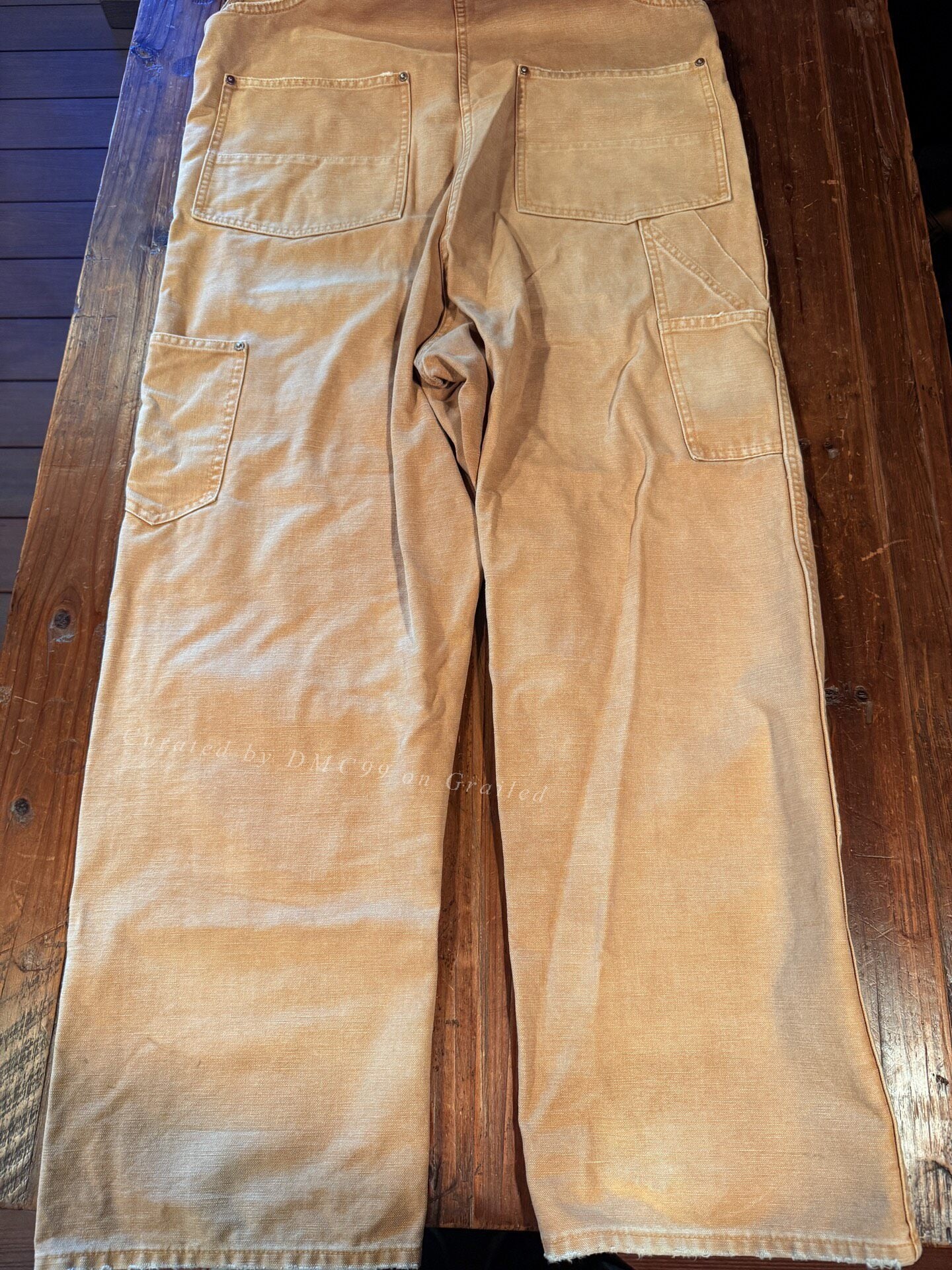 RRL Khaki Cargo Overalls
