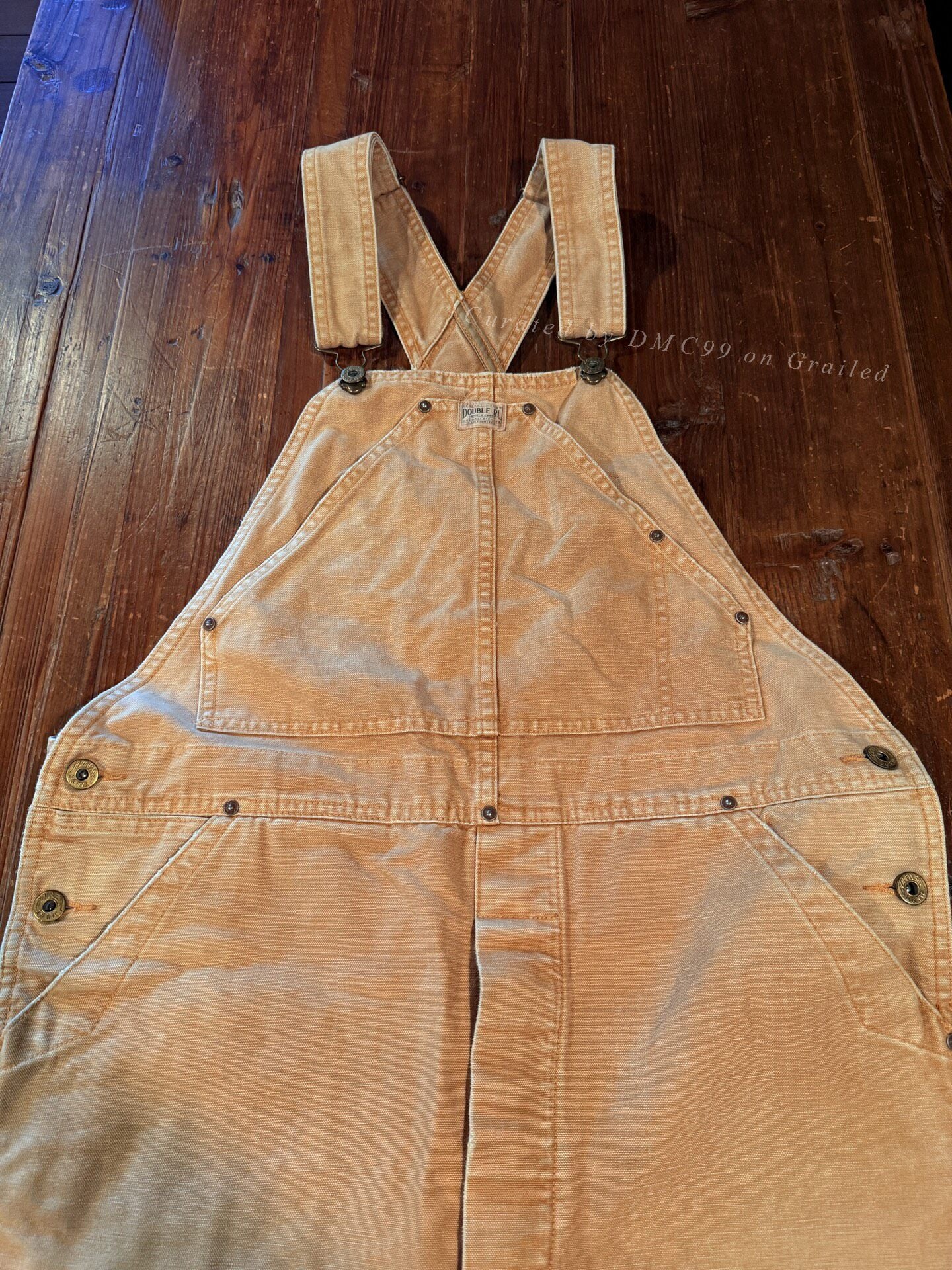 RRL Khaki Cargo Overalls