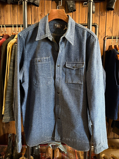 RRL Vintage Snow Wash Denim Shirt
