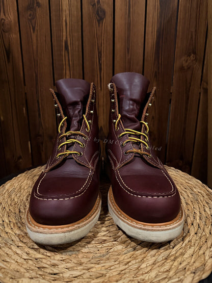 Burgundy Leather Classic Work Boots