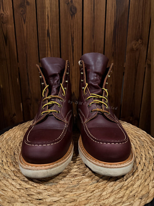 Burgundy Leather Classic Work Boots