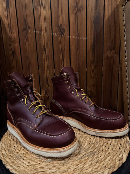 Burgundy Leather Classic Work Boots