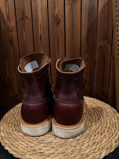 Burgundy Leather Classic Work Boots