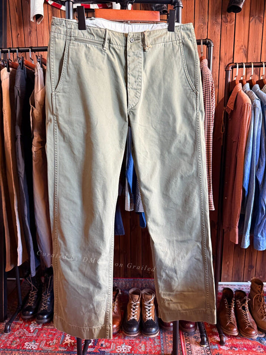 RRL Double RL Military Green Casual Pants