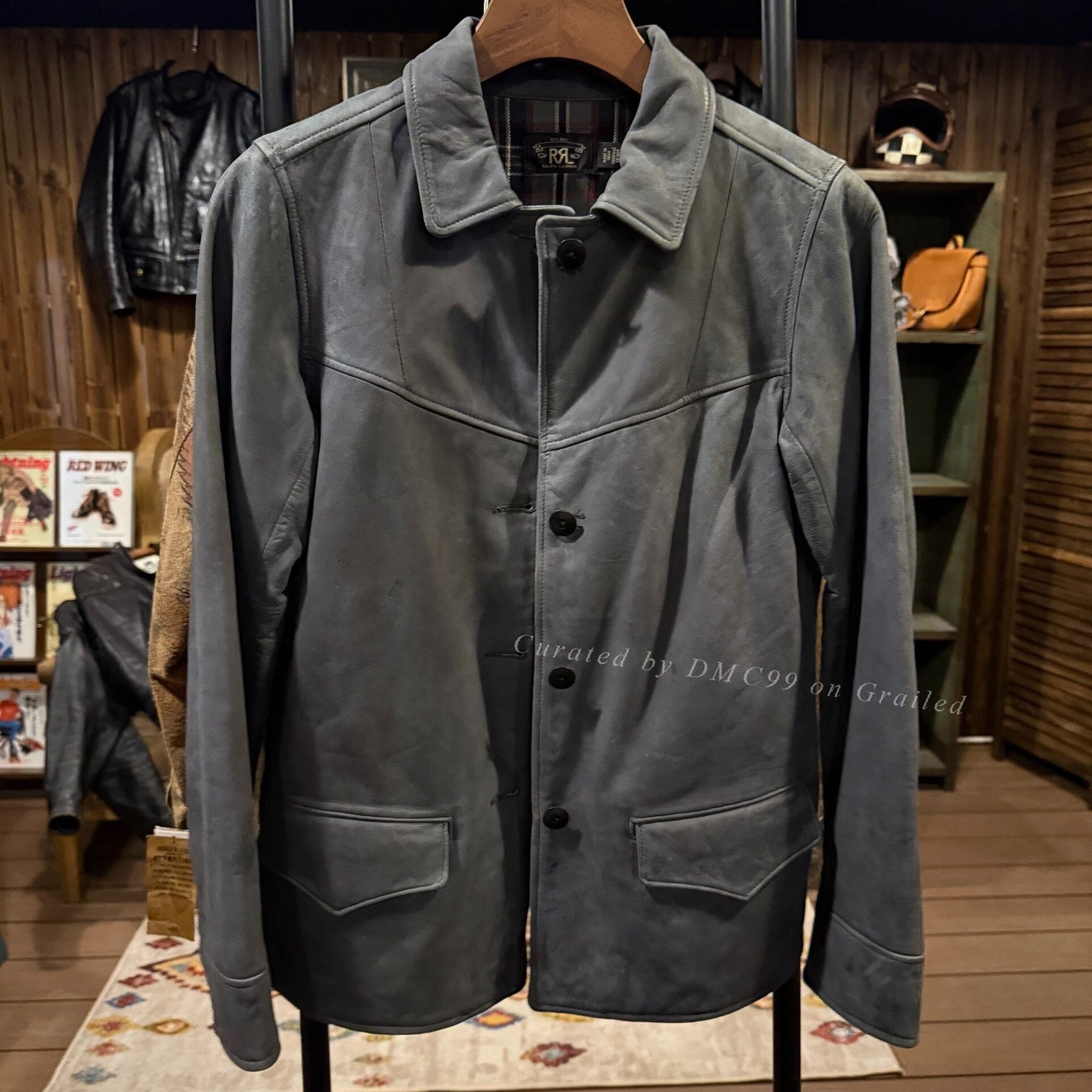 RRL Western Style Leather Jacket