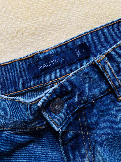 Nautica Beams Washed Embroidered Relaxed Jeans