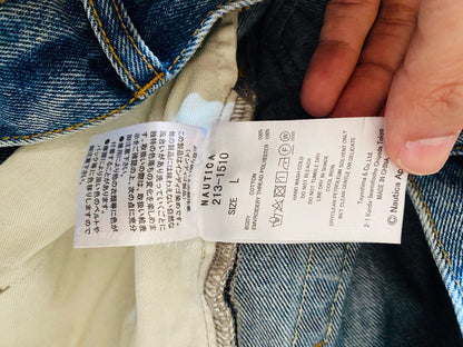 Nautica Beams Washed Embroidered Relaxed Jeans