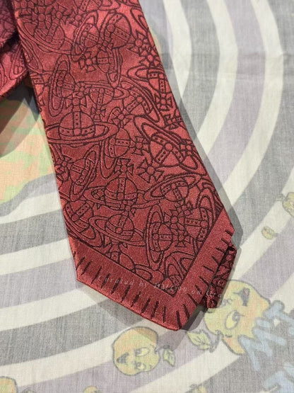 Vivienne Westwood Cherry Red Saturn Tie