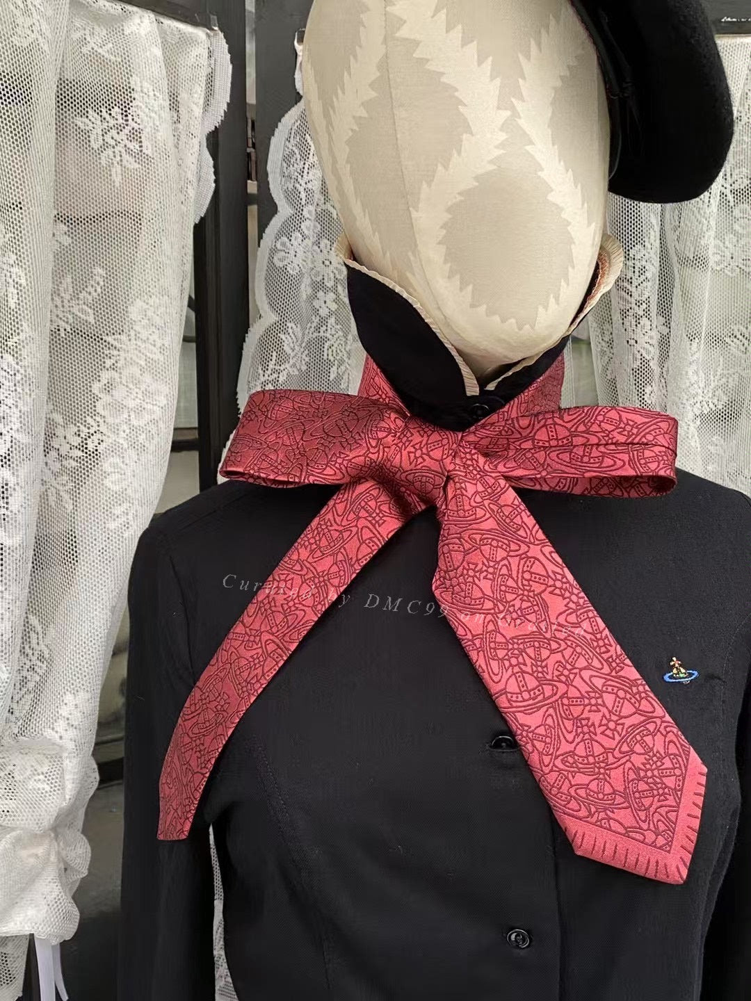Vivienne Westwood Cherry Red Saturn Tie