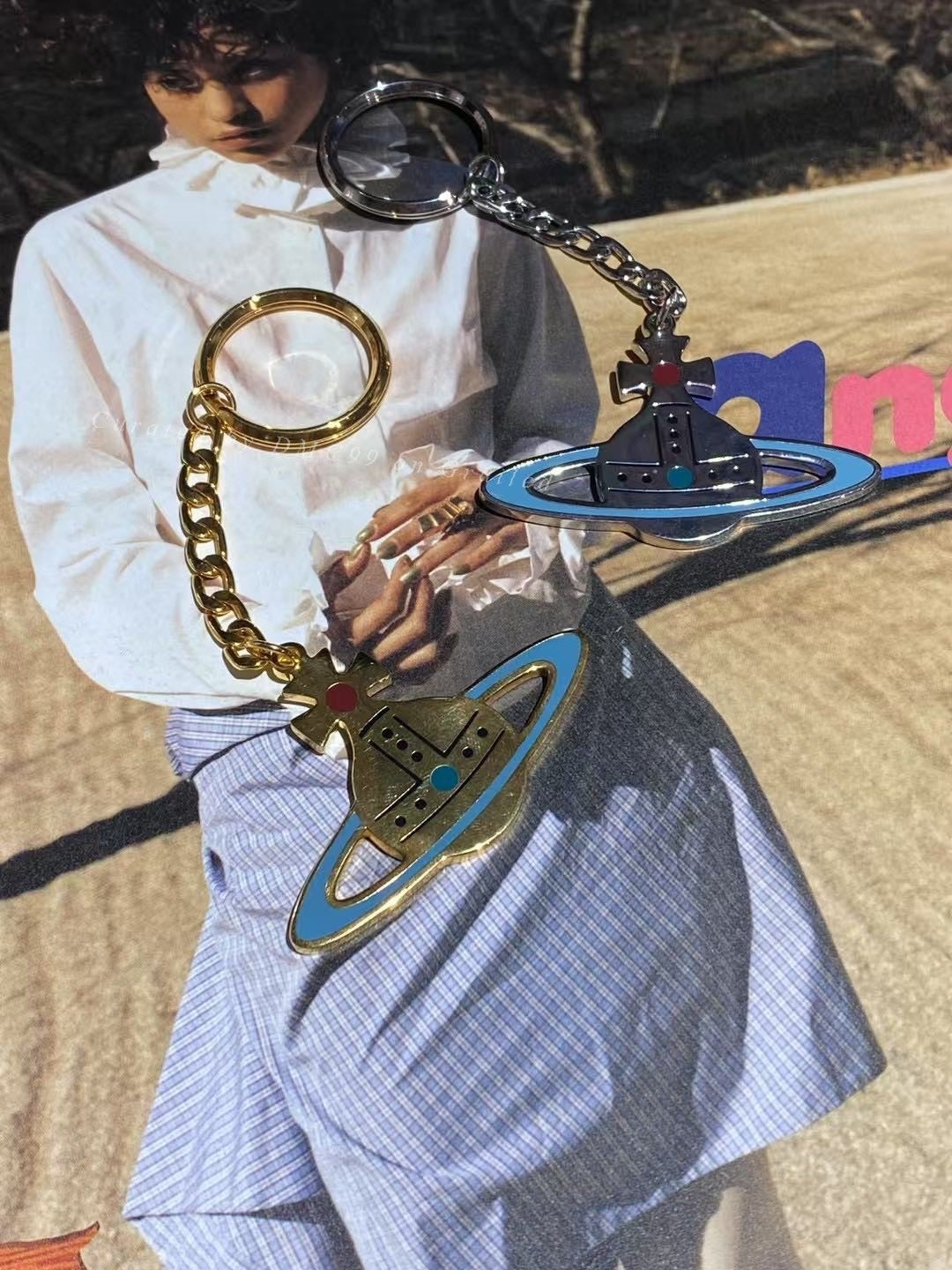 Vivienne Westwood Saturn Keychain