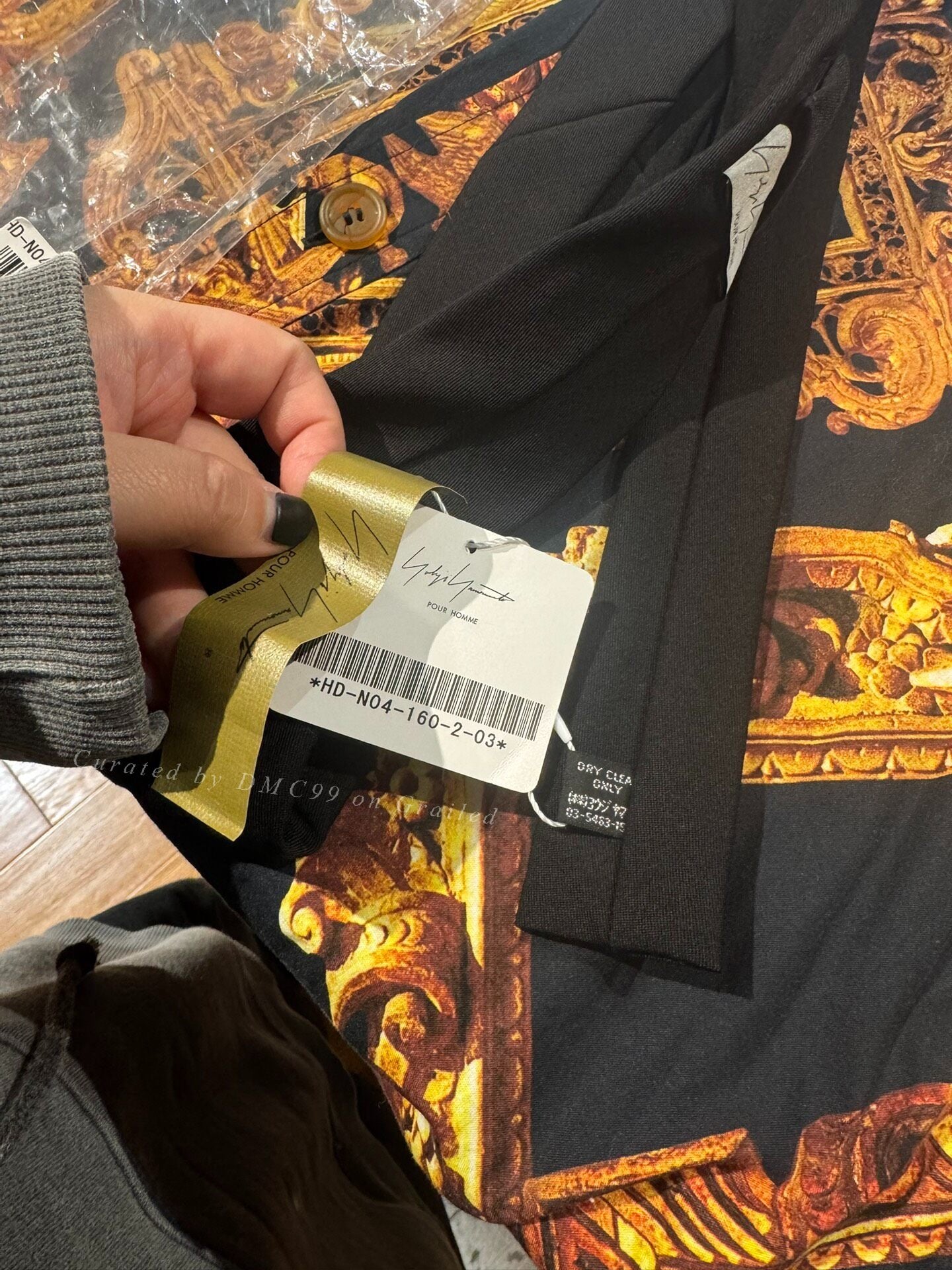 Yohji Yamamoto FRAGILE Embroidered Tie