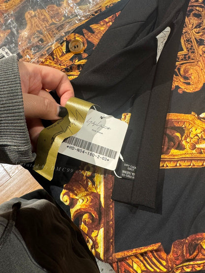 Yohji Yamamoto FRAGILE Embroidered Tie