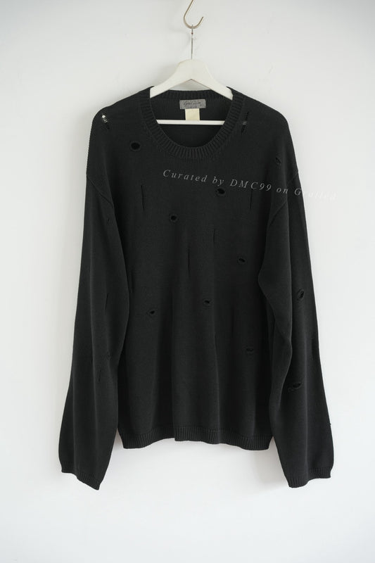 Yohji Yamamoto 80s Ripped Hollow Sweater