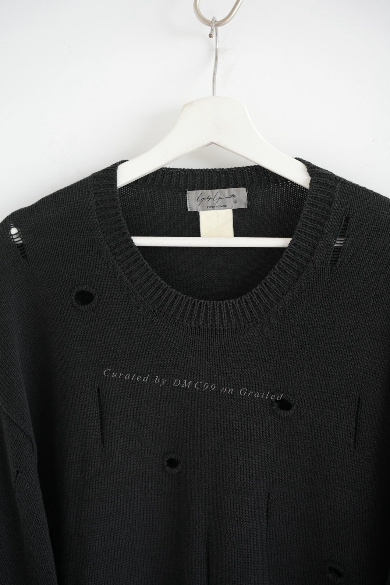 Yohji Yamamoto 80s Ripped Hollow Sweater