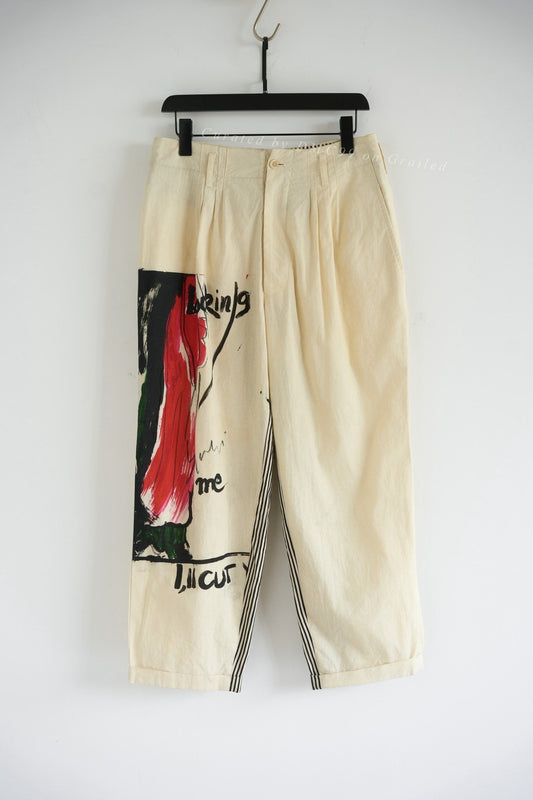 Yohji Yamamoto 17SS Hand-Painted Trousers