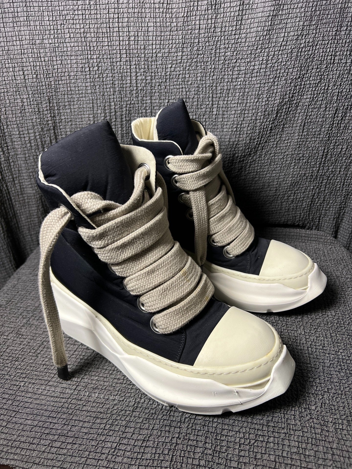 Rick Owens 24FW Thick Lace Tank Sole Hi-Top