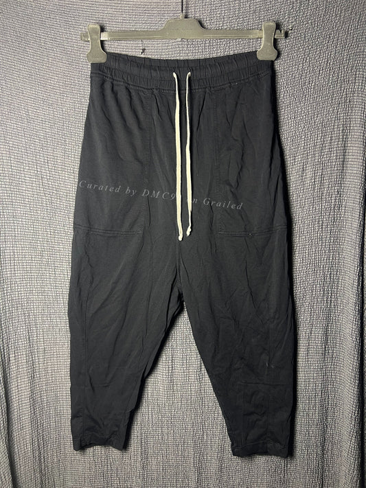 Rick Owens 16FW Cotton Drop-Crotch Cropped Pants