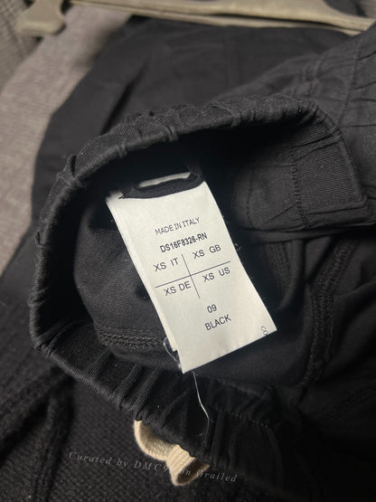 Rick Owens 16FW Cotton Drop-Crotch Cropped Pants