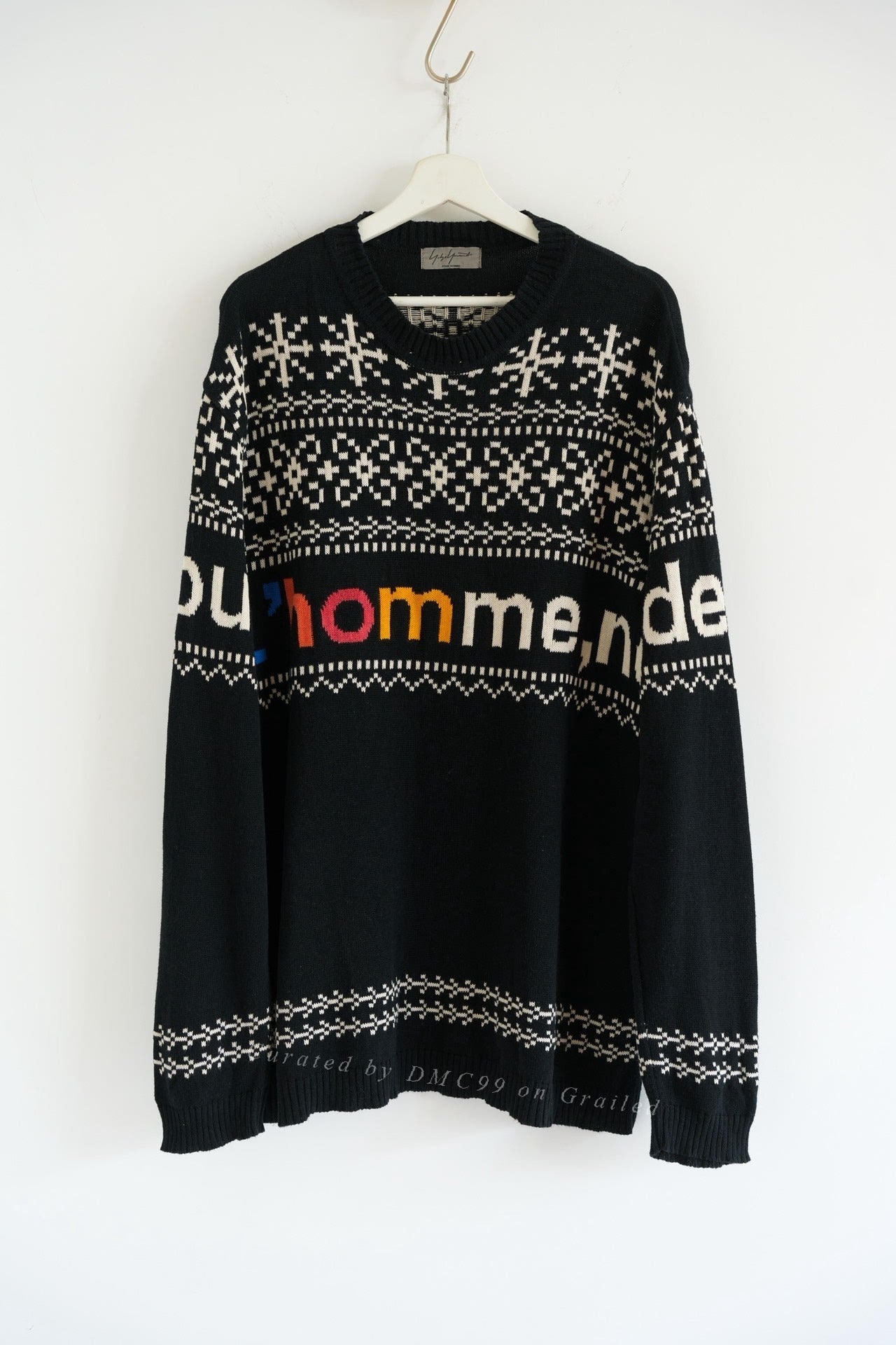 Yohji Yamamoto 16AW Fair Isle Sweater