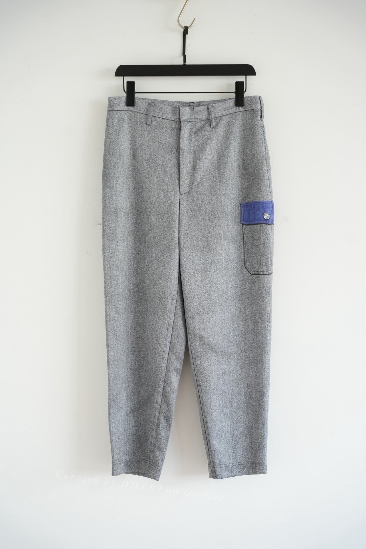 Yohji Yamamoto 15SS Gray Fake Pocket Trousers