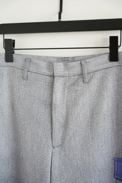 Yohji Yamamoto 15SS Gray Fake Pocket Trousers