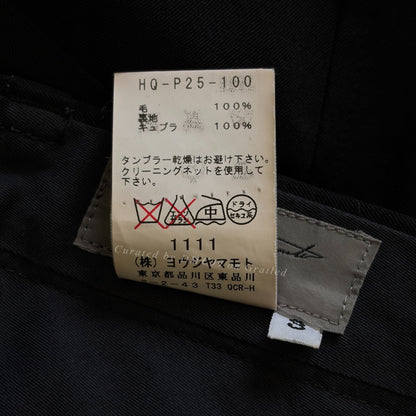 Yohji Yamamoto 13AW Side Zip Wool Trousers