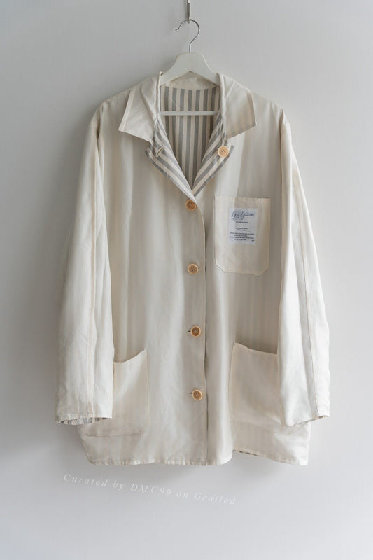 Yohji Yamamoto 98ss Striped Silk Jacket