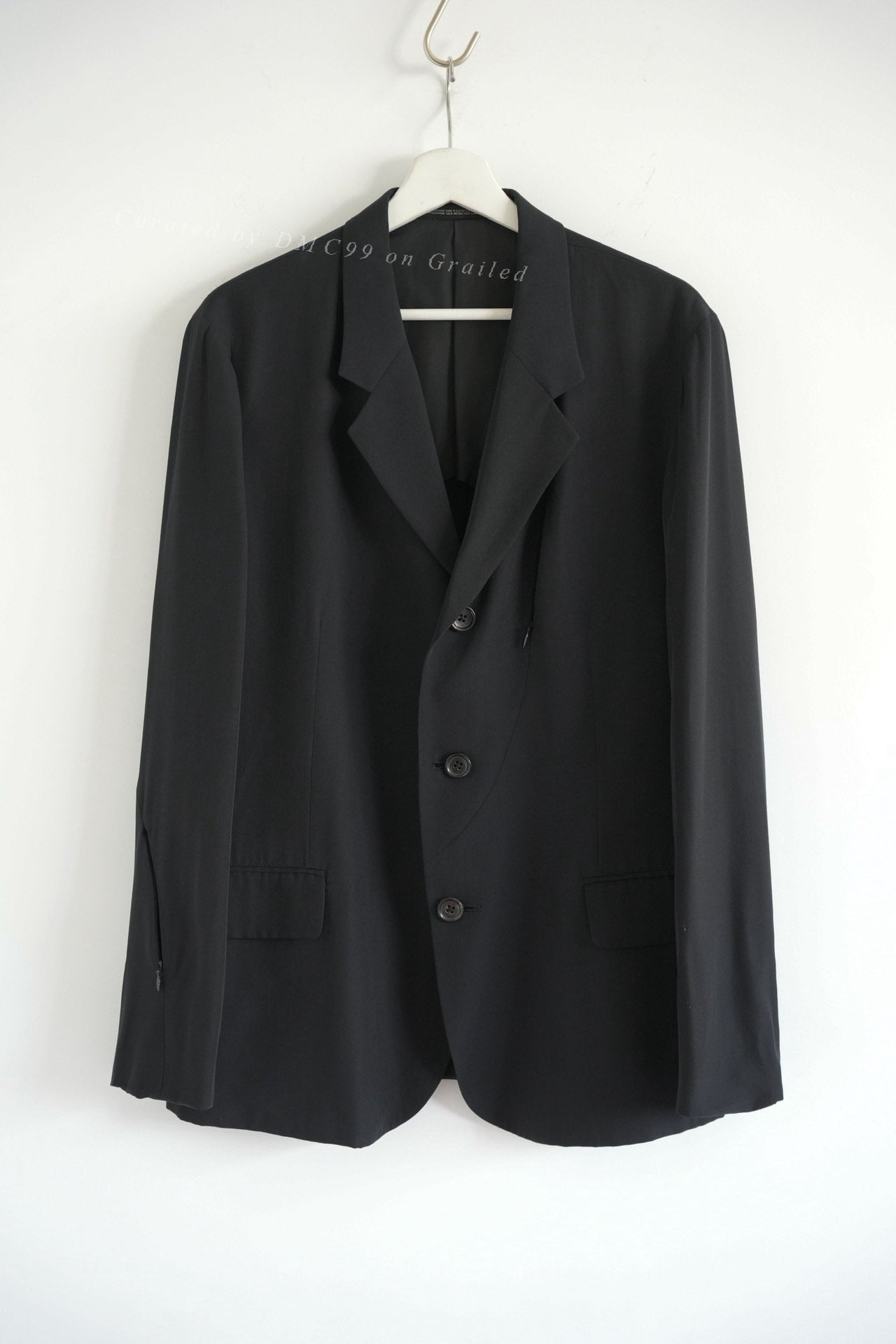 Yohji Yamamoto 99SS Curved Zipper Suit