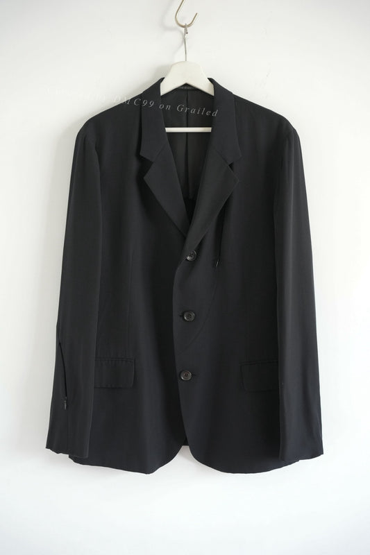 Yohji Yamamoto 99SS Curved Zipper Suit