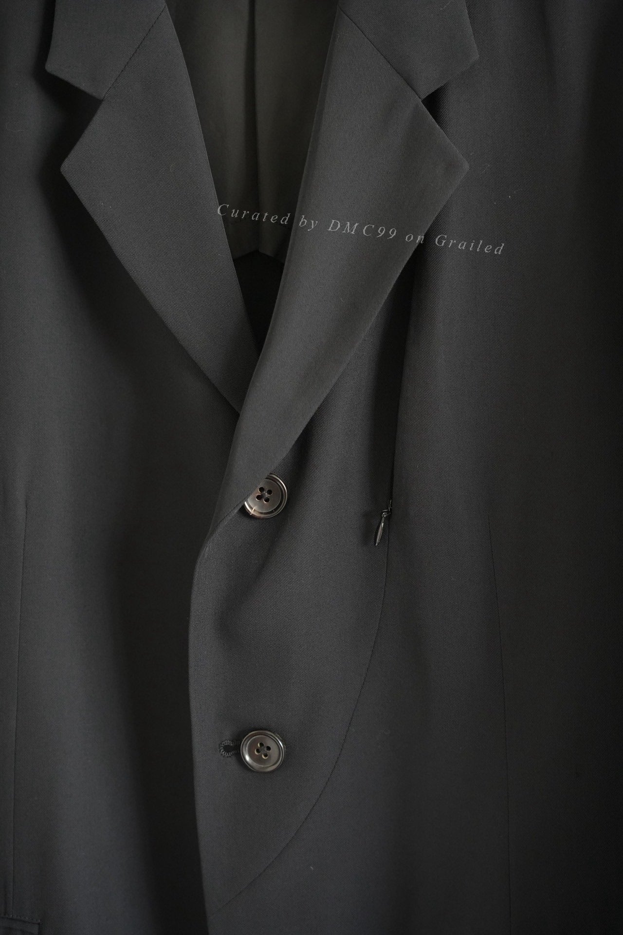 Yohji Yamamoto 99SS Curved Zipper Suit