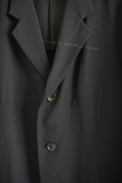 Yohji Yamamoto 99SS Curved Zipper Suit