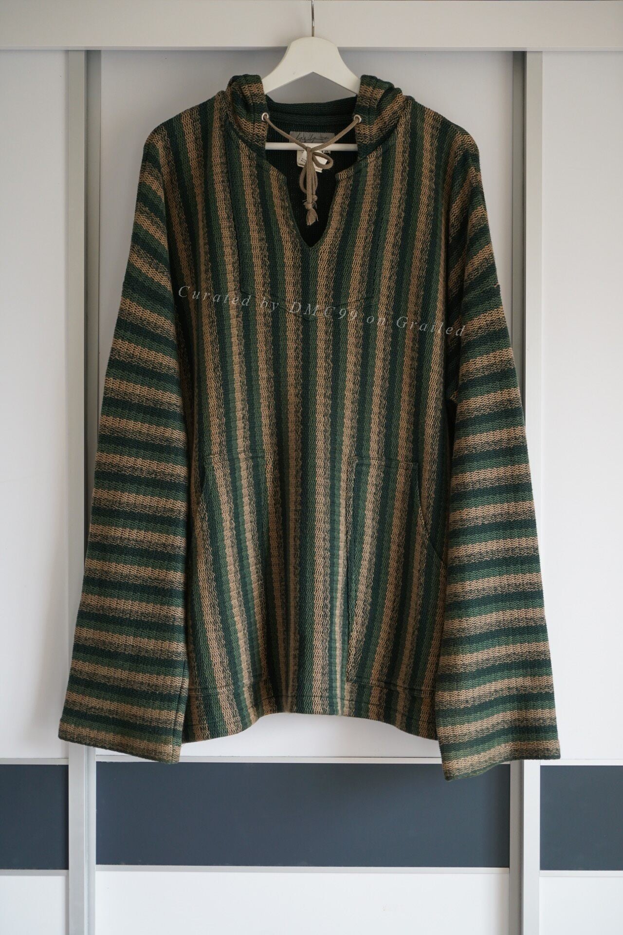 Yohji Yamamoto 98ss Portrait Stripe Hoodie