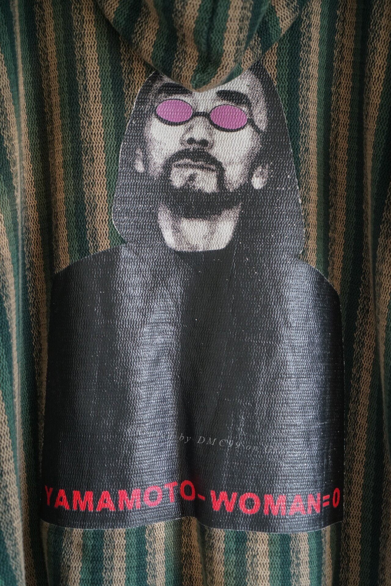 Yohji Yamamoto 98ss Portrait Stripe Hoodie