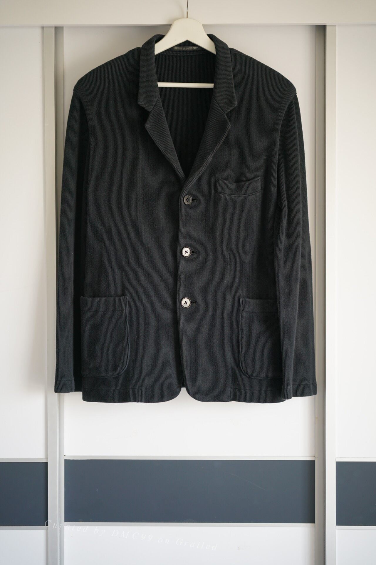 Yohji Yamamoto 08SS Distressed Stripe Blazer