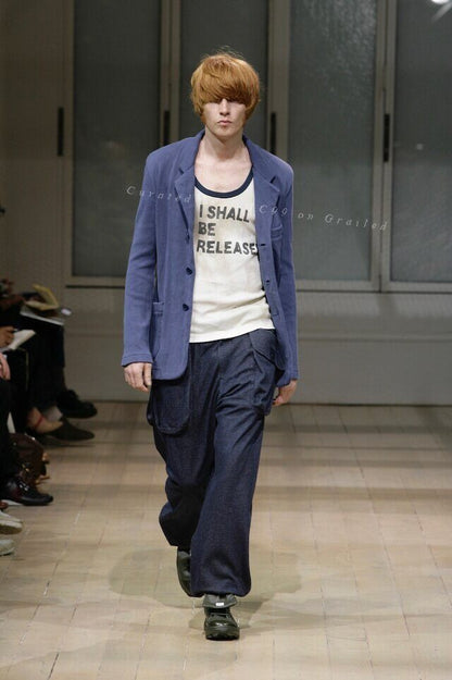 Yohji Yamamoto 08SS Distressed Stripe Blazer