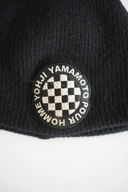 Yohji Yamamoto 04AW Check Knit Beanie