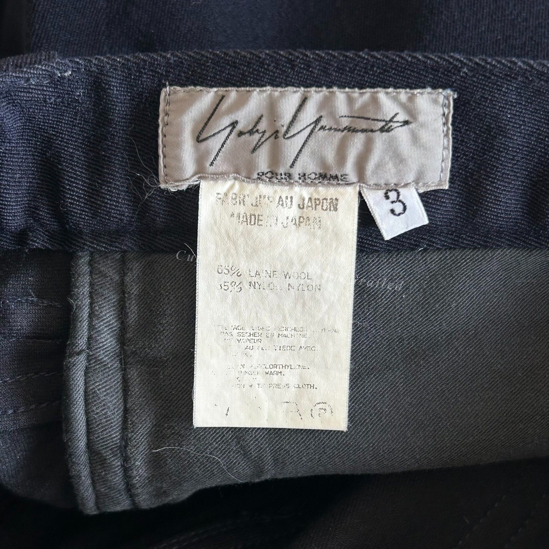 Yohji Yamamoto 2004 AW Wool Jeans