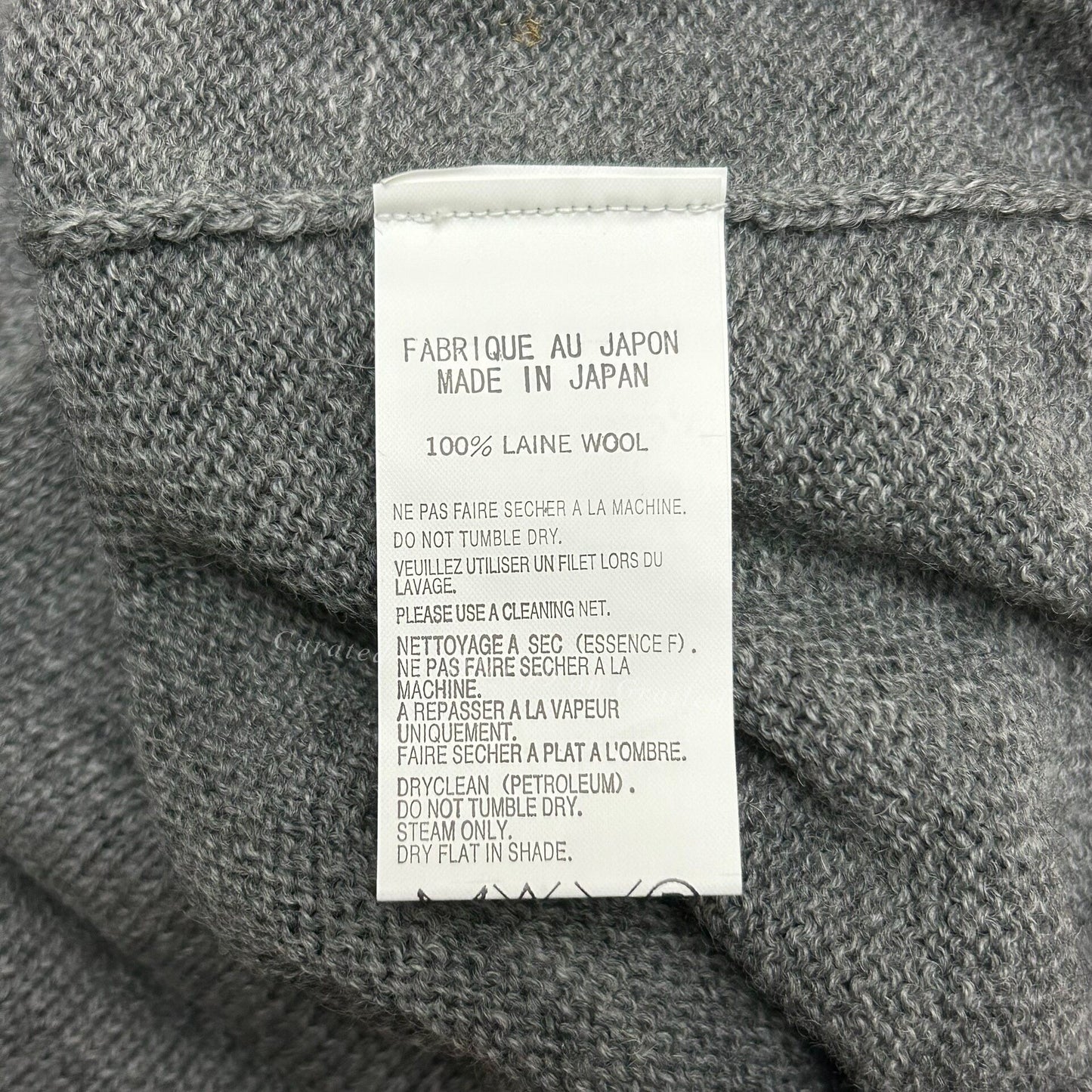 Yohji Yamamoto 06AW Green Zip Knit Sweater