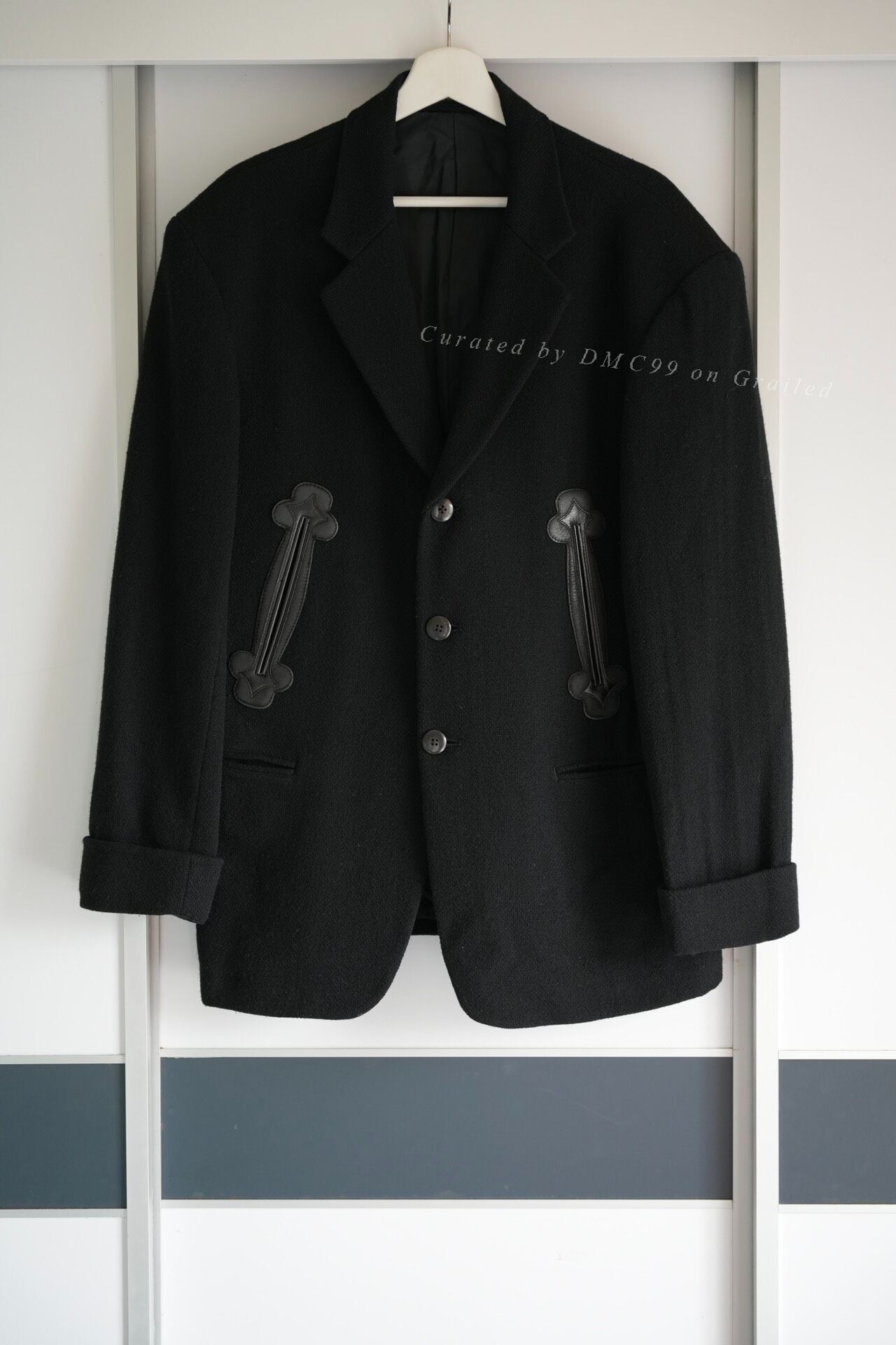 Yohji Yamamoto 88AW Leather Flower Suit