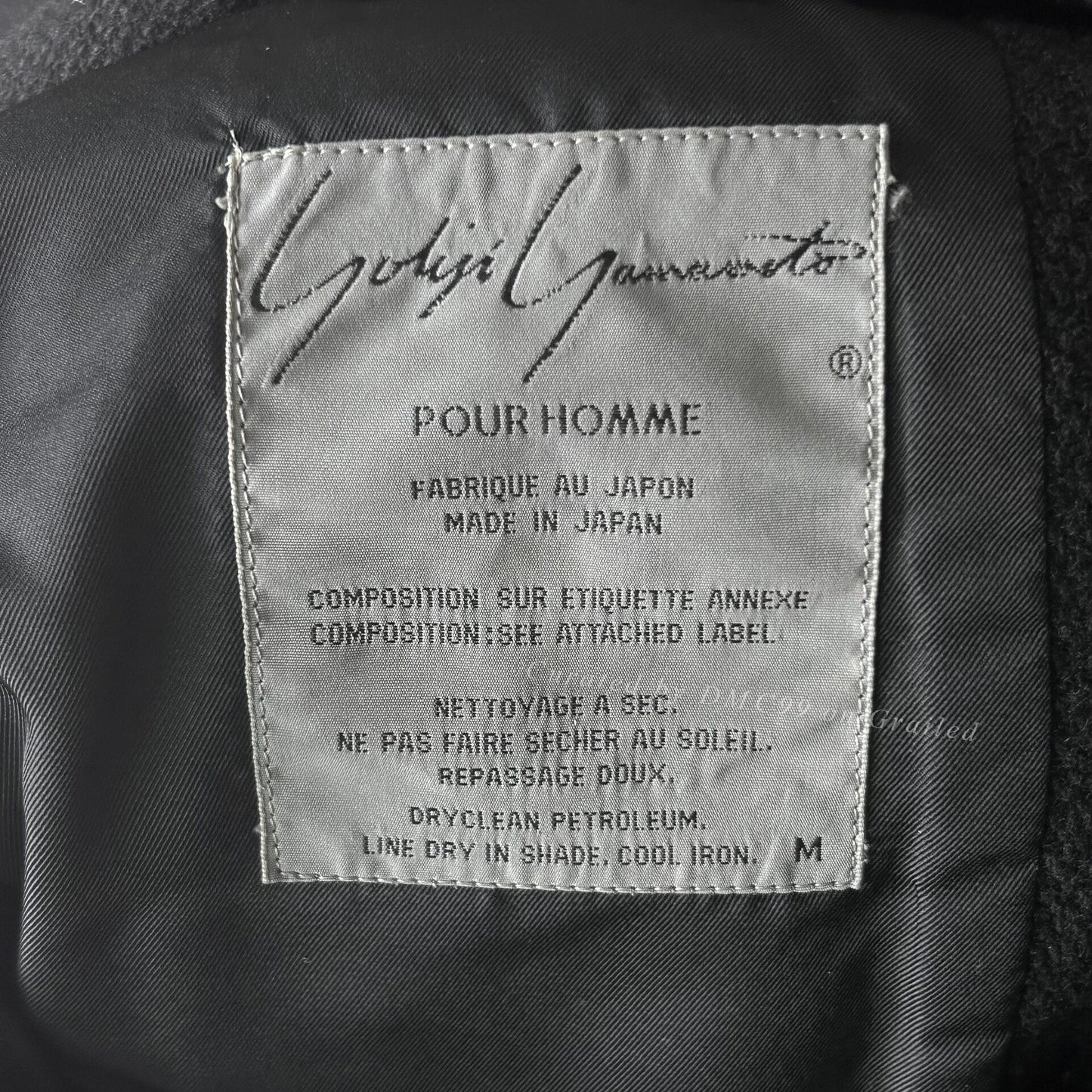 Yohji Yamamoto 88AW Leather Flower Suit