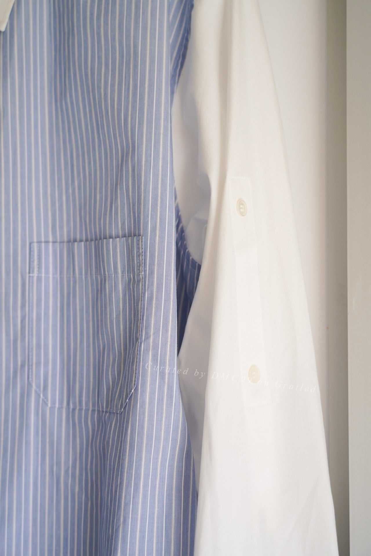 Yohji Yamamoto 13SS Blue Stripe Shirt