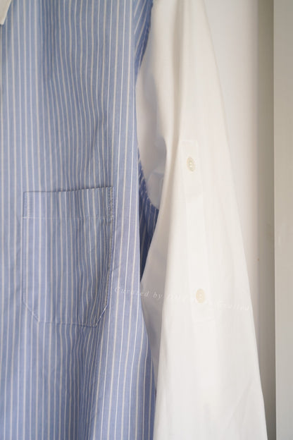 Yohji Yamamoto 13SS Blue Stripe Shirt