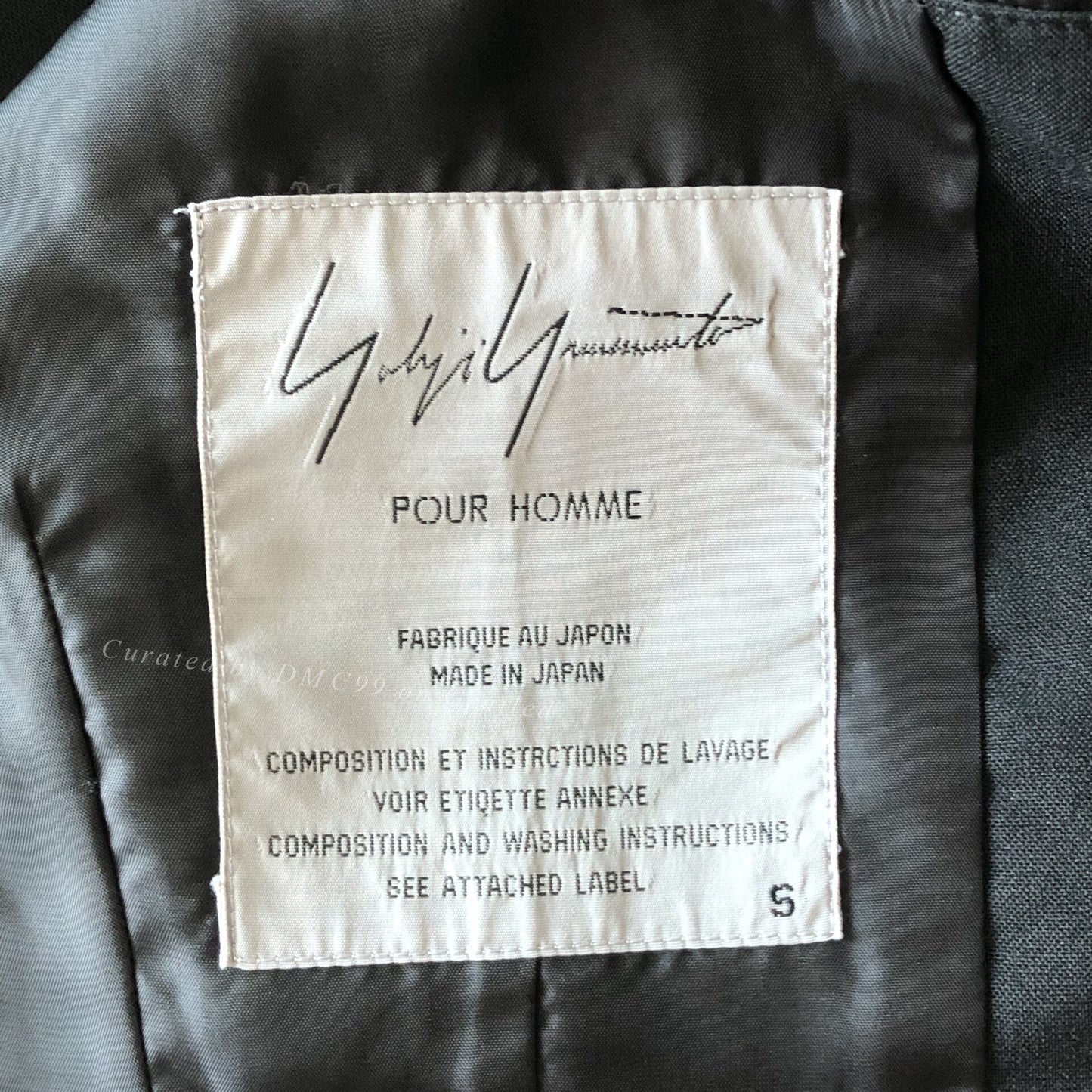 Yohji Yamamoto 95ss Collarless Jacket