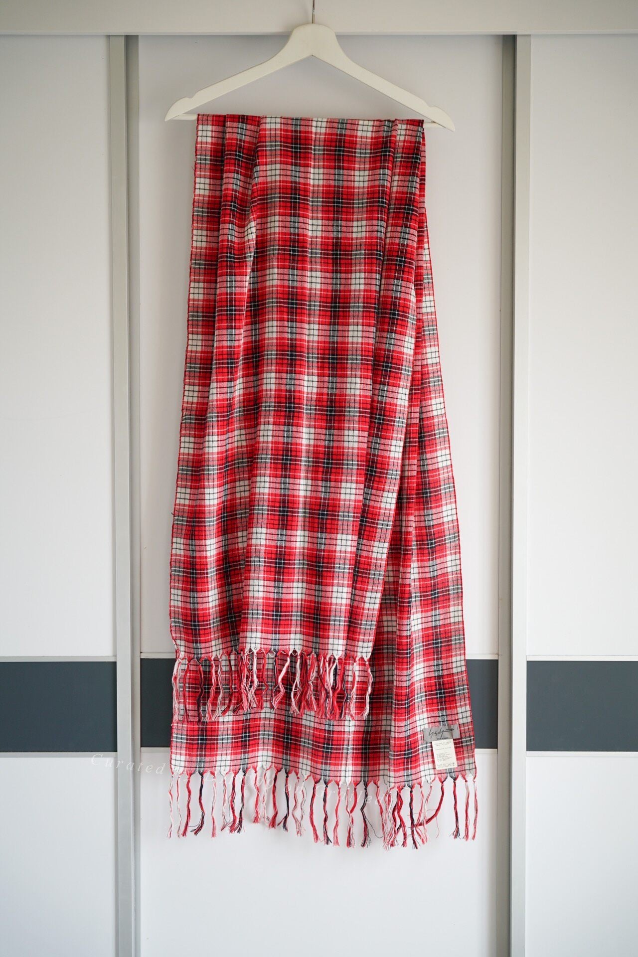 Yohji Yamamoto 13ss Red Plaid Scarf