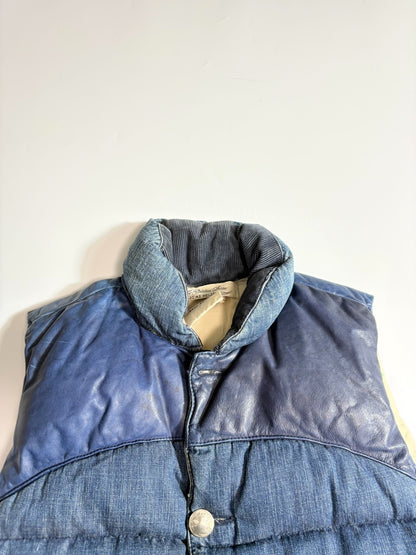 REMI RELIEF Indigo Sheepskin Down Vest