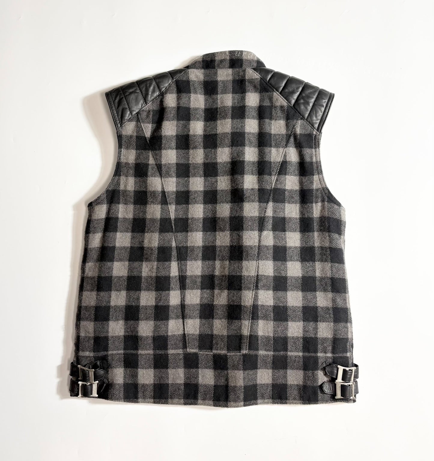 Neighborhood NBHD Patchwork Biker Vest