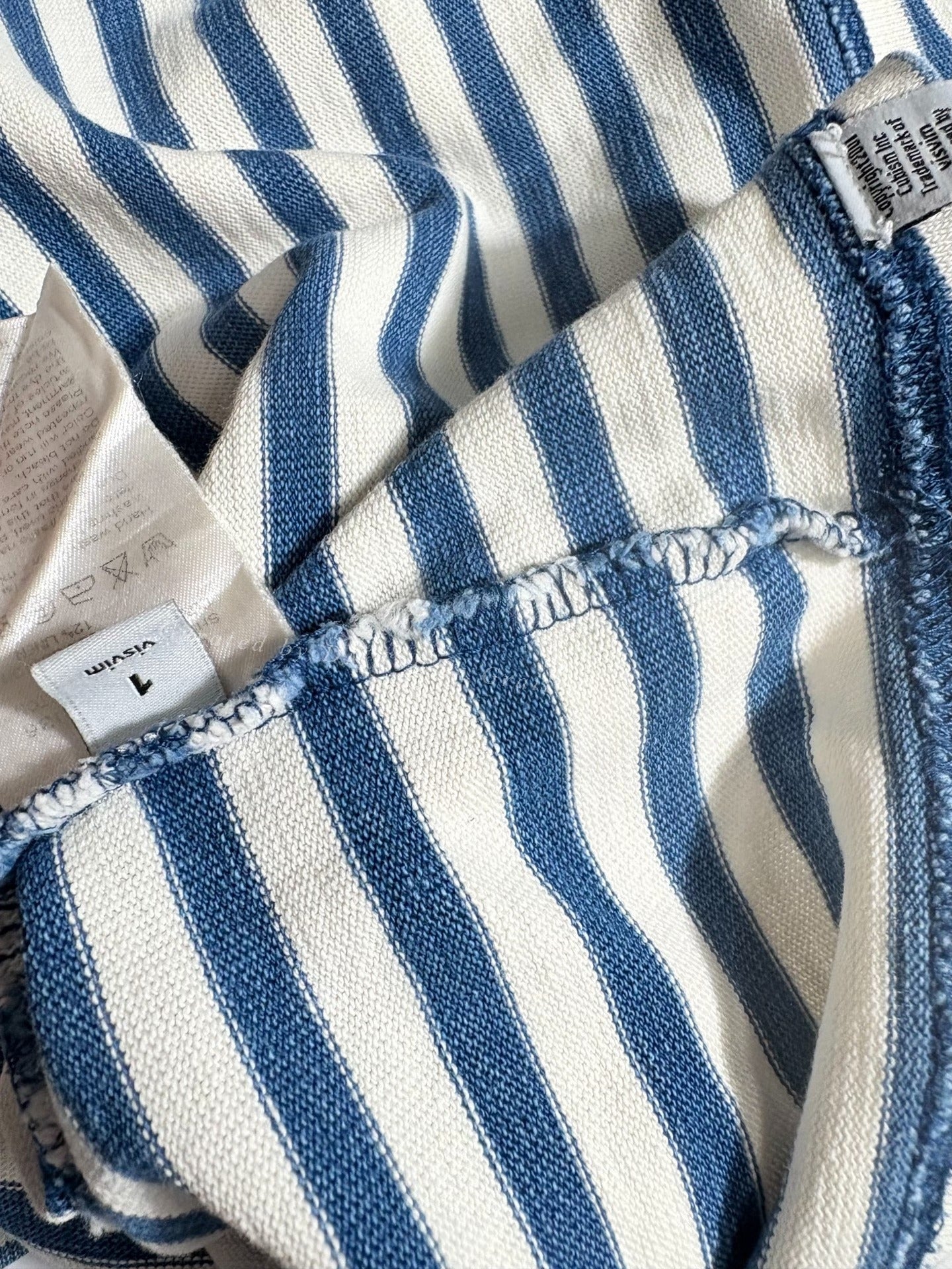 Visvim Indigo Stripe Long Sleeve